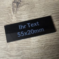 Klingelschild / Briefkastenschild 55x20 mm