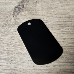 Aluminium Dog Tag schwarz