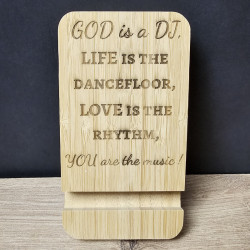 Handy / Tablet Halter aus Bambus Handy / Tablet Halter aus Bambus