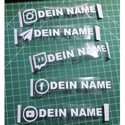FACEBOOK Sticker mit Deinem Namen